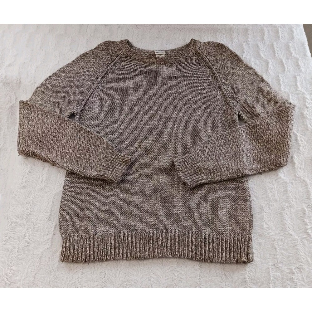 Vintage Levis 70s Pullover Knit Brown Beige Sweater Mens Size Large